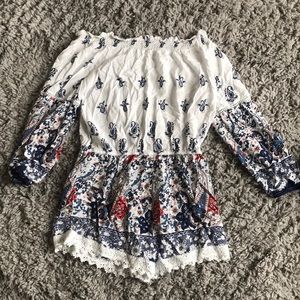 Off the shoulder romper